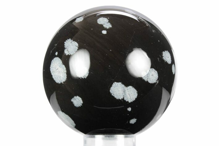 Polished Snowflake Obsidian Sphere - Utah #360413